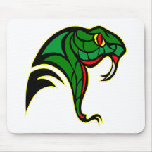 Snake Head Tattoo Mouse Mat