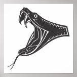 snake-head-vector posters