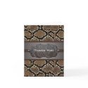 Snake Leather Masculine Thank You Note Card