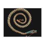 Snake necklace, 1844 postcards