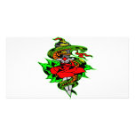 Snake Rose Dagger Tattoo Art photo cards