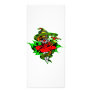 Snake Rose Dagger Tattoo Art Rack Card Design