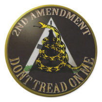 SNAKE SHIELDAjpg Round Stickers