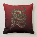 snake throw pillow