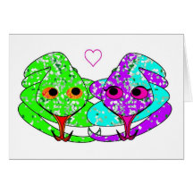 Snakes in love card