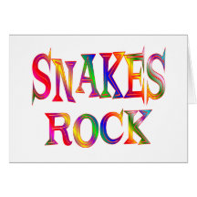 Snakes Rock Greeting Cards