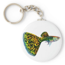 Snakeskin Cobra Guppy Keychain
