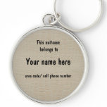Snakeskin suitcase name tag keychains