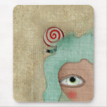 Snale caramel huge eye Mousepad