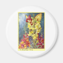 Snapdragon Fairy Refrigerator Magnet