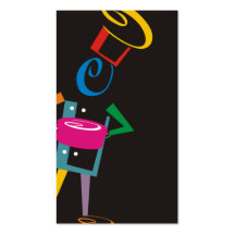 snappy chef retro colour business card