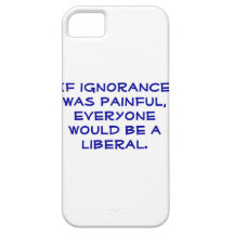 Snarky, pro-Liberal iphone 5S case.