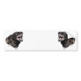 Snarling Dutch Shepherd Police Dog bumpersticker Bumper Sticker