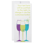 Snazzy Champagne Rack Card Template