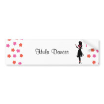Snazzy Hula Dancer Bumper Stickers