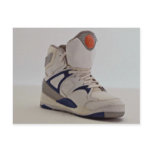 Sneaker the casual shoes for athletic person postcards