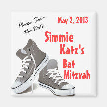 Sneakers Bar/Bat Mitzvah Magnet