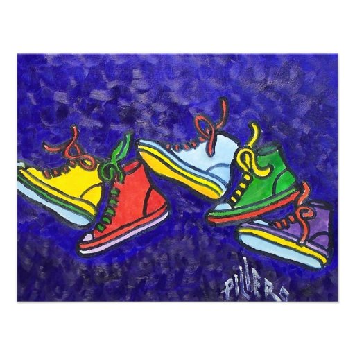 Sneakers Personalized Invites