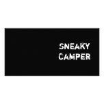 Sneaky Camper. Gamer photo cards