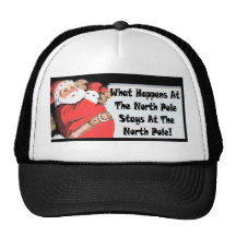 sneaky santa mesh hats