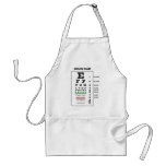 Snellen Chart (Generic Vision Chart) aprons