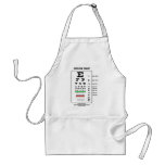 Snellen Chart (Medical Visual Acuity Testing) Aprons