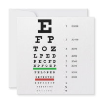 Snellen Eye Chart Invitation