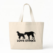SNIFF DOGS LOVE STINKS CANVAS BAGS