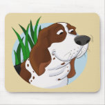 Sniffing Basset Hound Cartoon