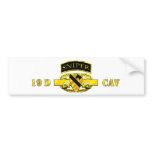 Sniper Tab 19D Cav Scout 1st Cav Bumper Sticker
