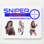 SniperBabes.com girls with guns mouse pad mousepads