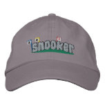 Snooker Embroidered Hat (Silver Text)
