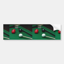 Snooker equipment bumper sticker