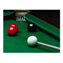 Snooker equipment post cards