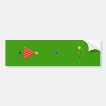Snooker Table Bumper Sticker