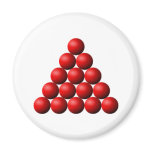 Snooker Triangle Refrigerator Magnets