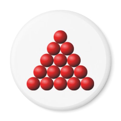 Snooker Triangle Refrigerator Magnets