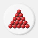 Snooker Triangle Refrigerator Magnets