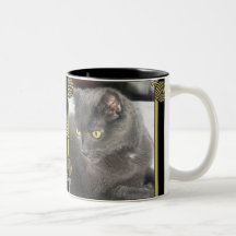 Snoops Cat Deep Thought Yarn Golds Mug