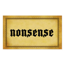 Snooting Cards (Nonsense) Business Cards