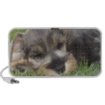 Snoozing Schnauzer Portable Speakers
