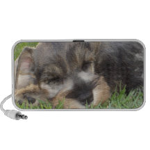 Snoozing Schnauzer Portable Speakers