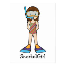 SnorkelGirl Postcard