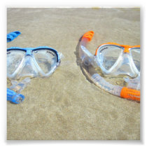 Snorkelling Pair Photo Art