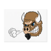 Snorting Bull Post Card