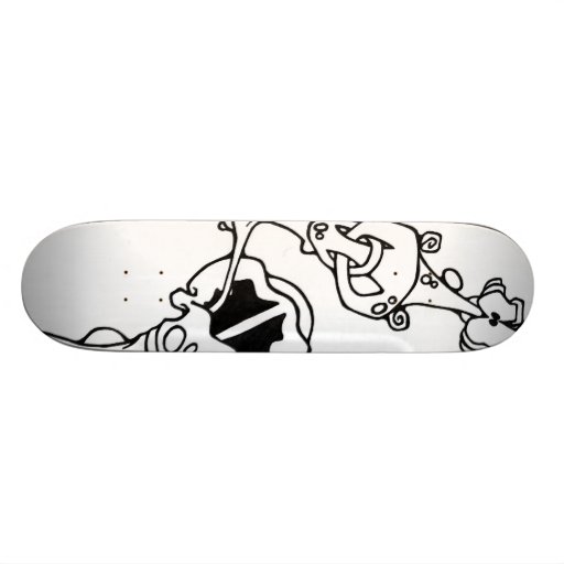 snot nose alien skate board deck