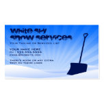 snow AND lawn services Business Card