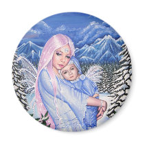 Snow Angels Fridge Magnets