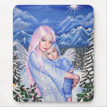 Snow Angels Mousepads