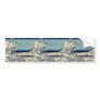 Snow at Koishikawa by Katsushika, Hokusai Ukiyoe Bumper Stickers